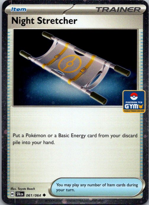 Holo Gym Stamp Night Stretcher  061/064 NM