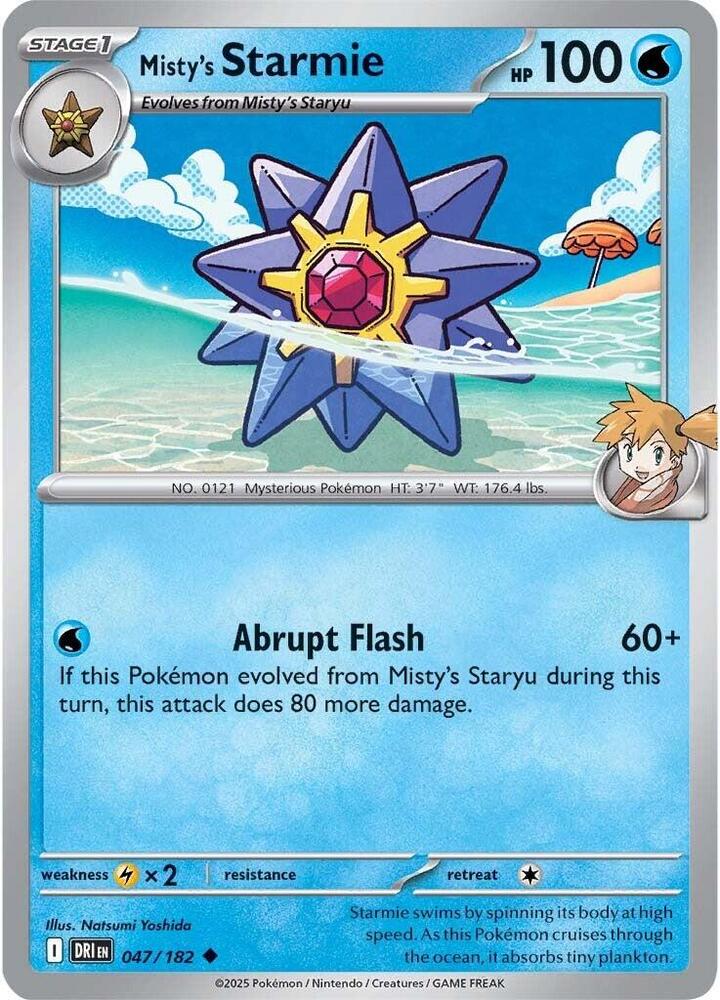 Misty's Starmie 047/182 Uncommon SV10: Destined Rivals NM