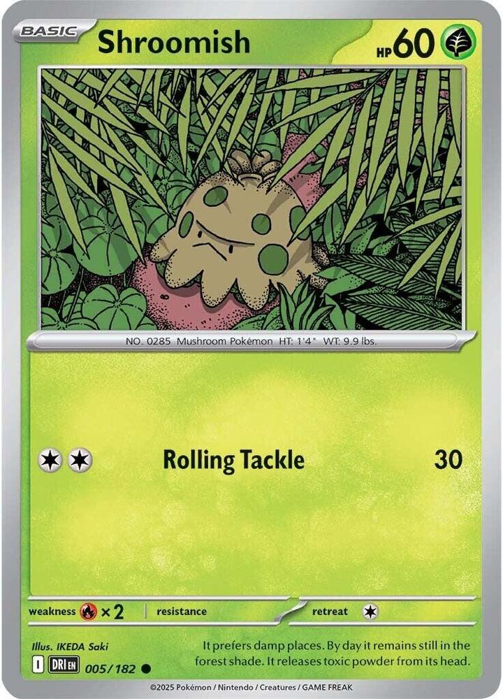 Shroomish 005/182 Common SV10: Destined Rivals NM