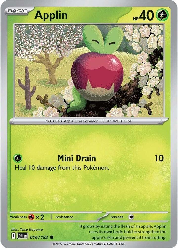 Applin 016/182 Common SV10: Destined Rivals NM