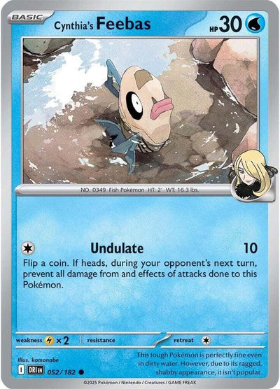 Cynthia's Feebas 052/182 Common SV10: Destined Rivals NM