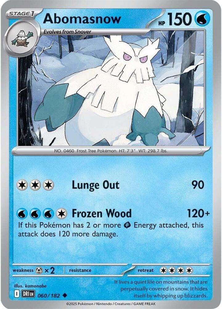 Abomasnow 060/182 Uncommon SV10: Destined Rivals NM