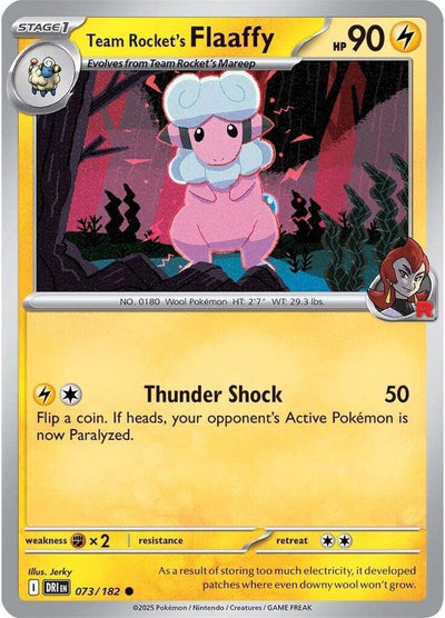 Team Rocket's Flaaffy 073/182 Common SV10: Destined Rivals NM
