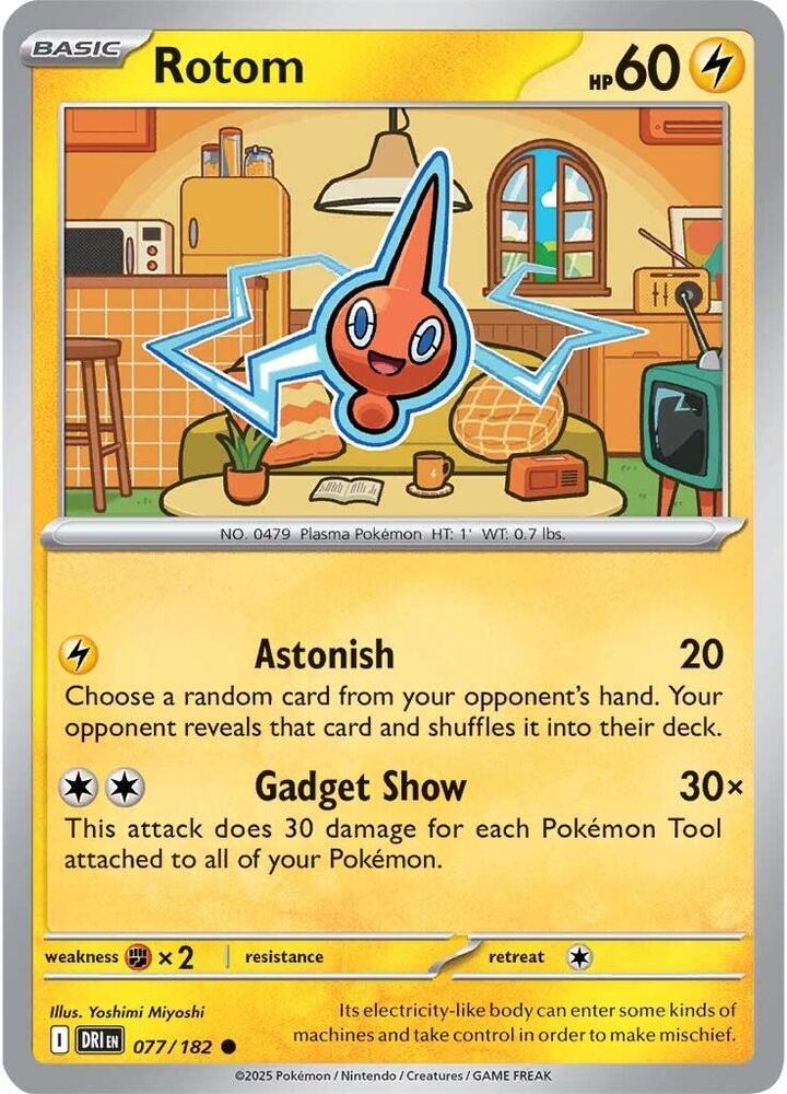 Rotom - 077/182 077/182 Common SV10: Destined Rivals NM