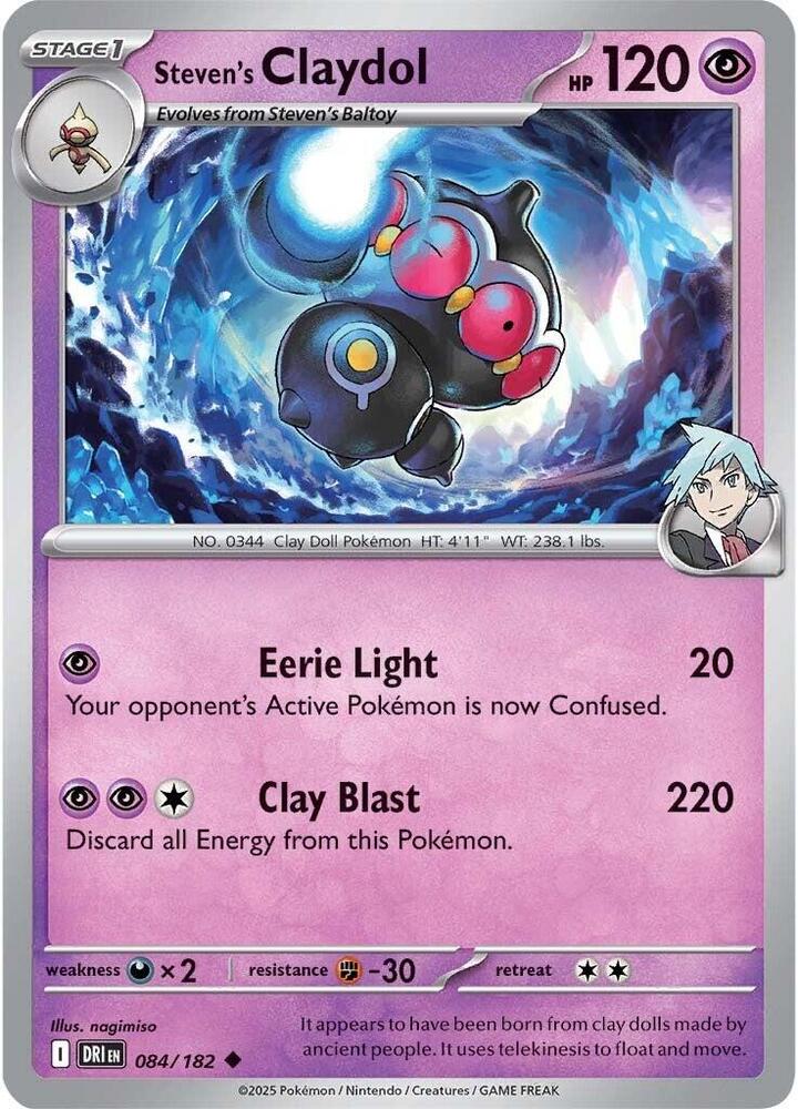 Steven's Claydol 084/182 Uncommon SV10: Destined Rivals NM