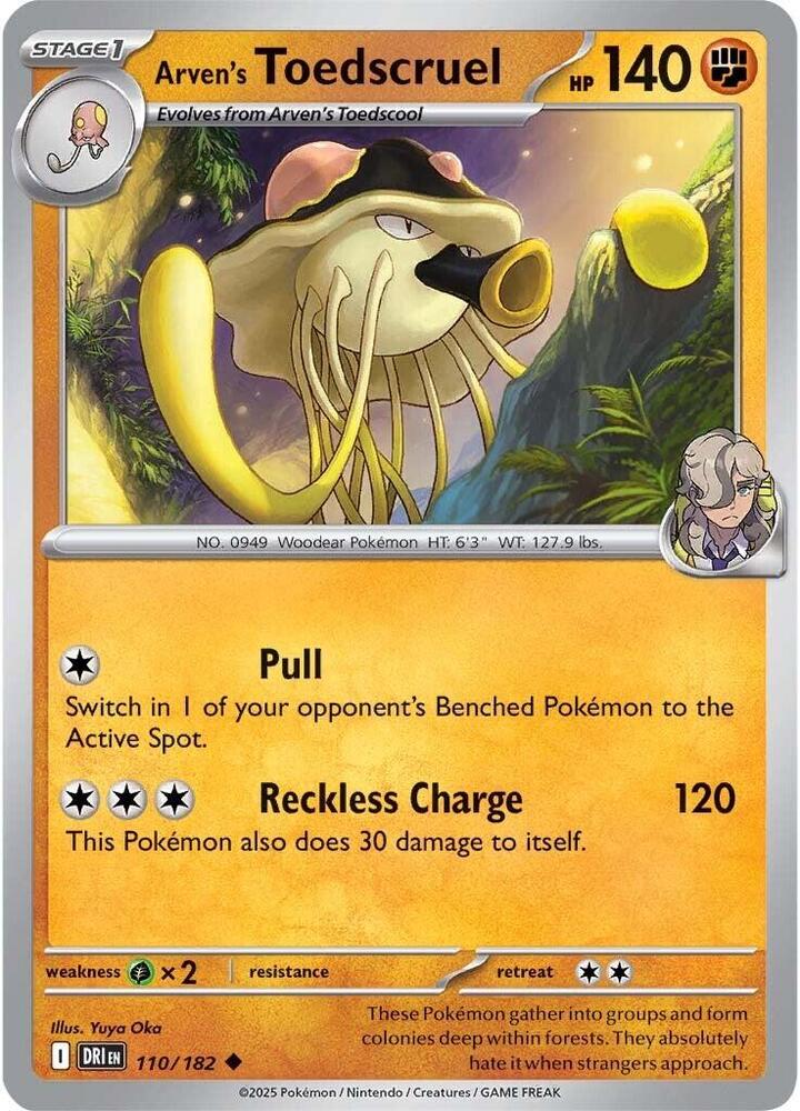 Arven's Toedscruel 110/182 Uncommon SV10: Destined Rivals NM