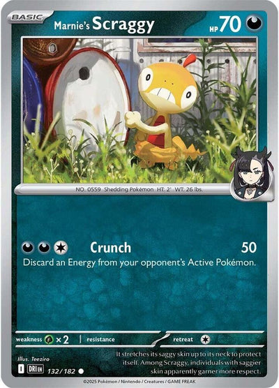 Marnie's Scraggy 132/182 Common SV10: Destined Rivals NM