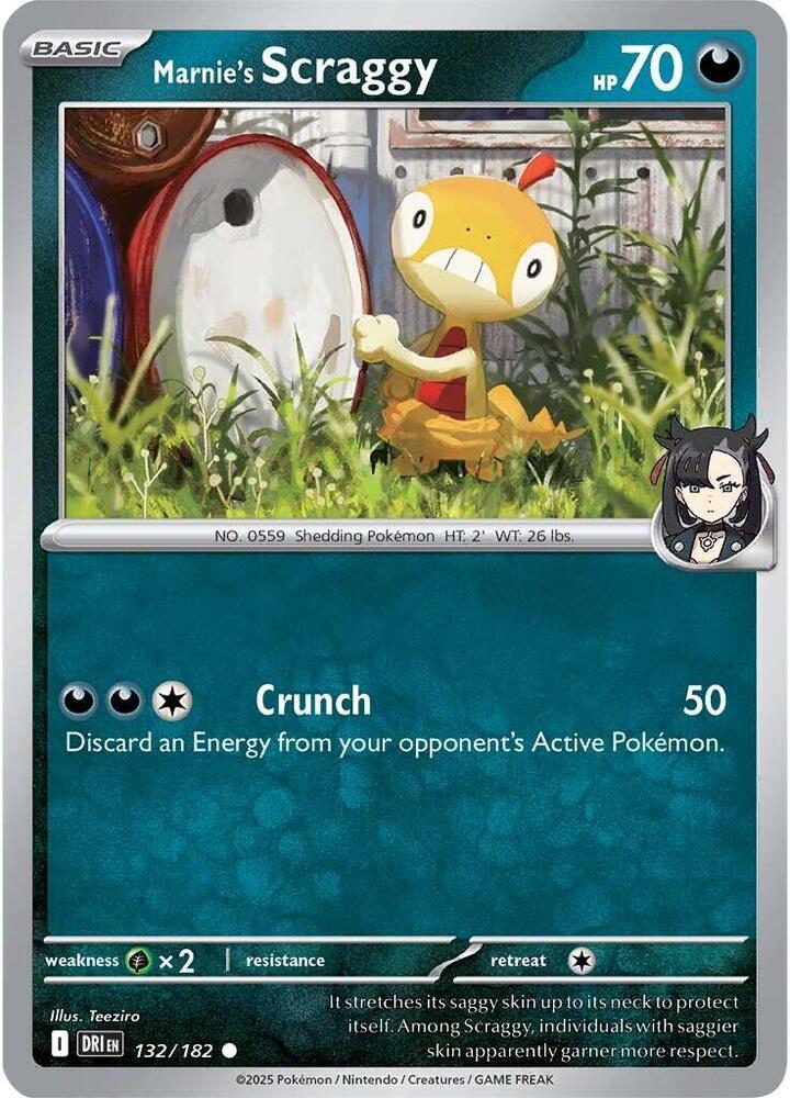Marnie's Scraggy 132/182 Common SV10: Destined Rivals NM