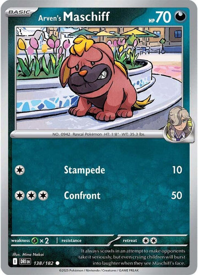 Arven's Maschiff 138/182 Common SV10: Destined Rivals NM