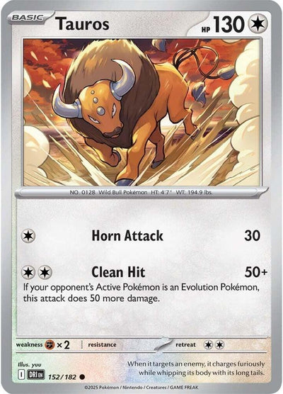 Tauros 152/182 Common SV10: Destined Rivals NM