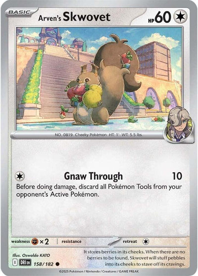 Arven's Skwovet 158/182 Common SV10: Destined Rivals NM