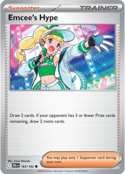 Emcee's Hype - 163/182 163/182 Common SV10: Destined Rivals NM