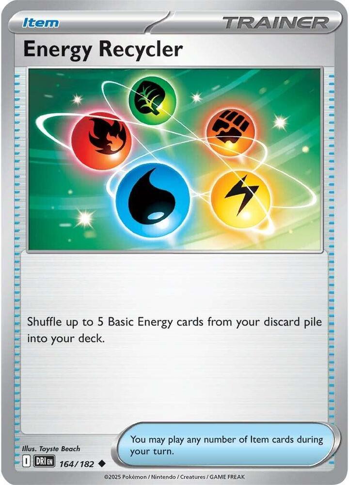 Energy Recycler 164/182 Uncommon SV10: Destined Rivals NM