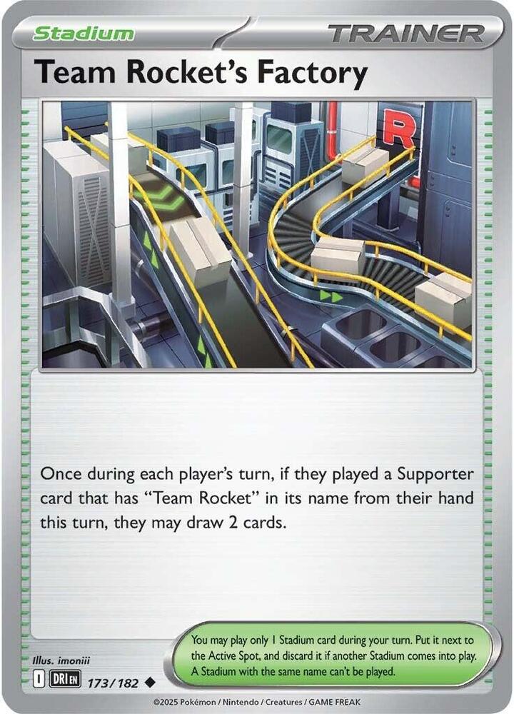 Team Rocket's Factory 173/182 Uncommon SV10: Destined Rivals NM