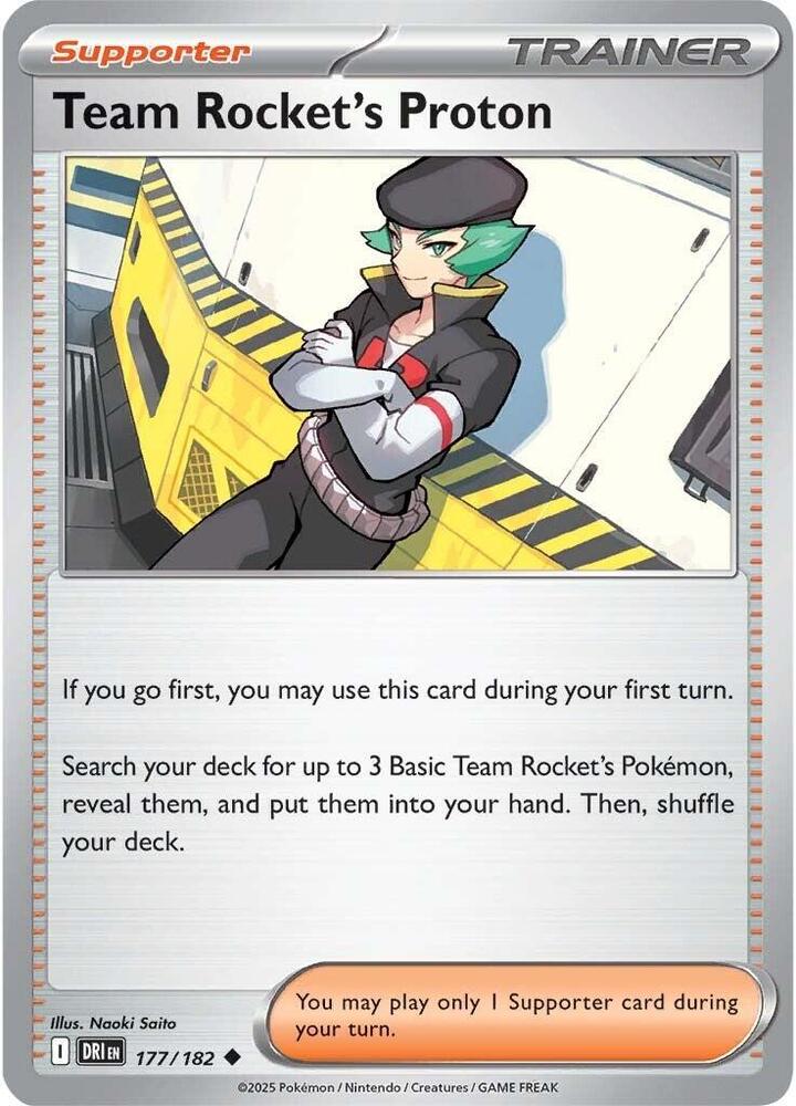 Team Rocket's Proton - 177/182 177/182 Uncommon SV10: Destined Rivals NM