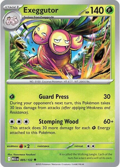 Exeggutor - 005/132 Uncommon ME01: Mega Evolution 005/132 NM