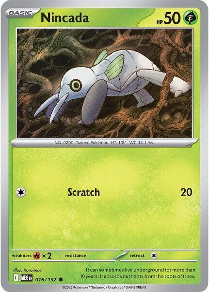Nincada Common ME01: Mega Evolution 016/132 NM