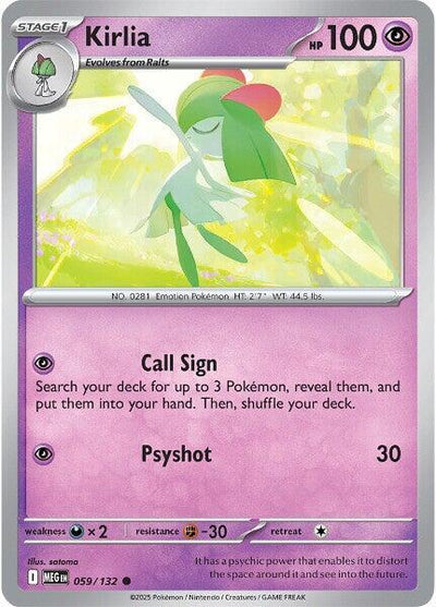 Kirlia Common ME01: Mega Evolution 059/132 NM