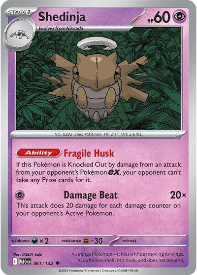 Shedinja - 061/132 Uncommon ME01: Mega Evolution 061/132 NM