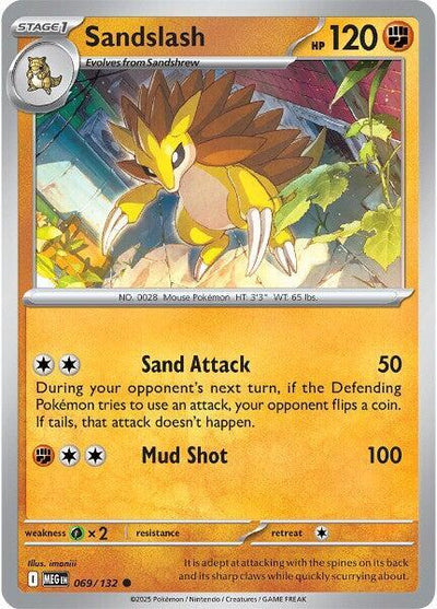 Sandslash Common ME01: Mega Evolution 069/132 NM