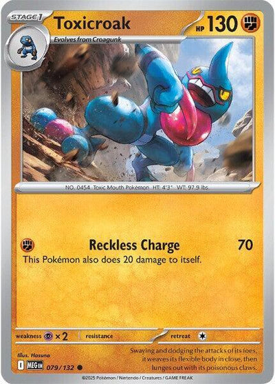 Toxicroak Common ME01: Mega Evolution 079/132 NM
