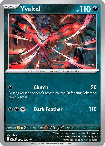 Yveltal Rare ME01: Mega Evolution 088/132 NM