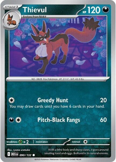 Thievul Common ME01: Mega Evolution 090/132 NM