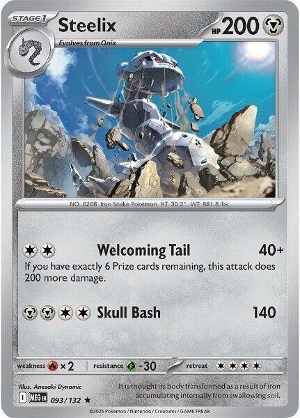 Steelix - 093/132 Rare ME01: Mega Evolution 093/132 NM
