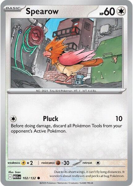 Spearow - 102/132 Common ME01: Mega Evolution 102/132 NM