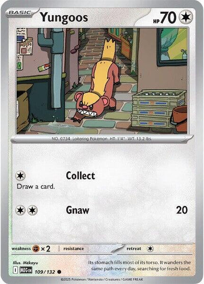 Yungoos Common ME01: Mega Evolution 109/132 NM