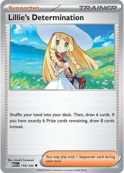 Lillie's Determination - 119/132 Uncommon ME01: Mega Evolution 119/132 NM