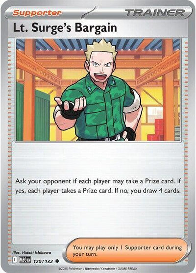 Lt. Surge's Bargain - 120/132 Uncommon ME01: Mega Evolution 120/132 NM