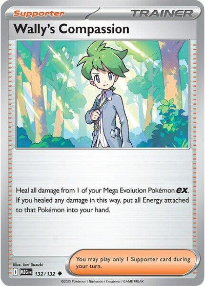 Wally's Compassion - 132/132 Uncommon ME01: Mega Evolution 132/132 NM