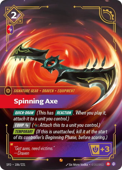 Spinning Axe Epic Spiritforged 186/221 NM