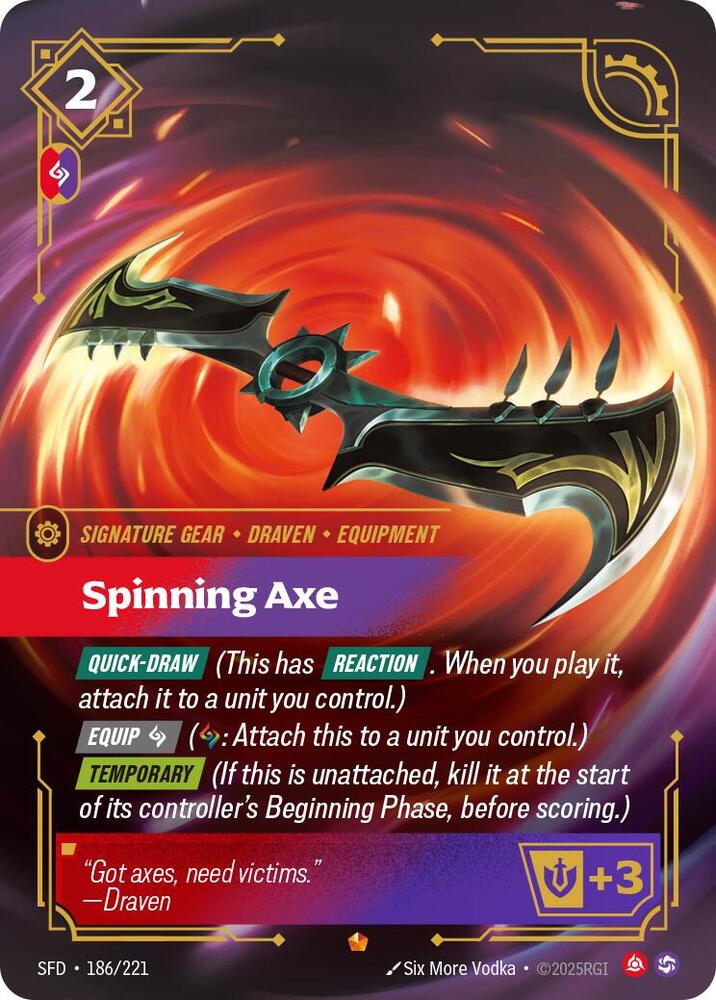 Spinning Axe Epic Spiritforged 186/221 NM