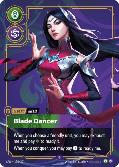 Irelia - Blade Dancer Rare Spiritforged 195/221 NM