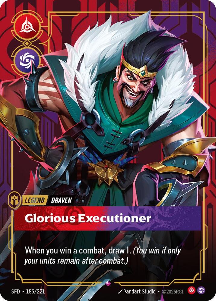 Draven - Glorious Executioner Rare Spiritforged 185/221 NM