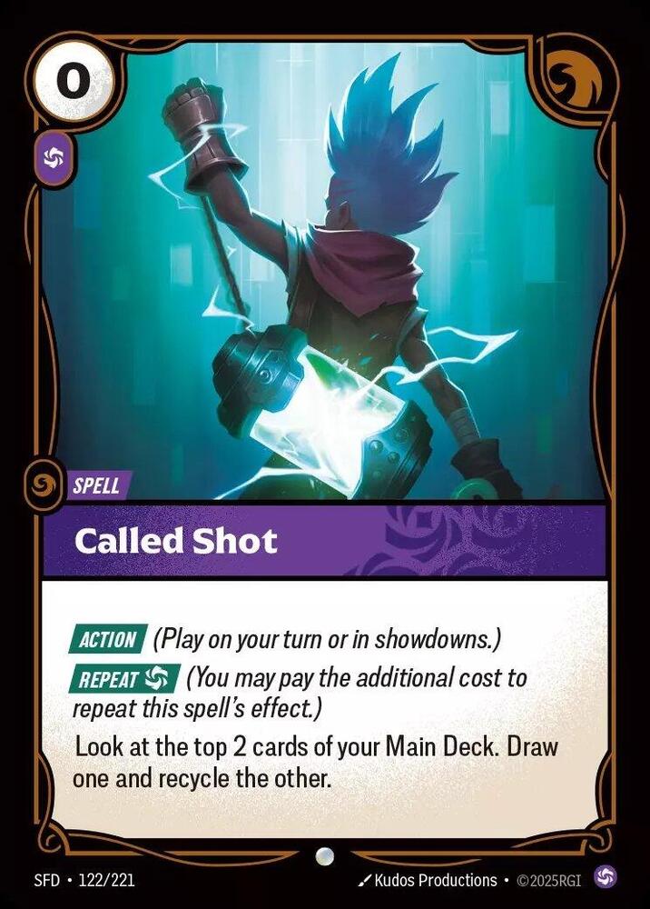 Called Shot Common Spiritforged 122/221 NM