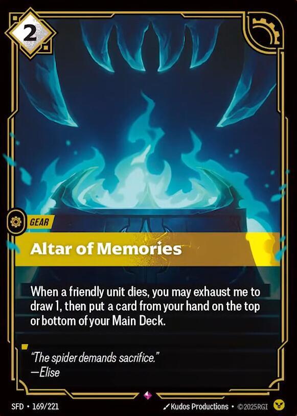 Altar of Memories Rare Spiritforged 169/221 NM