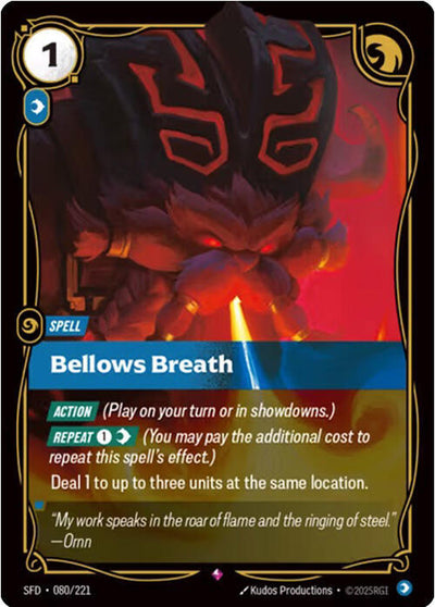 Bellows Breath Rare Spiritforged 080/221 NM