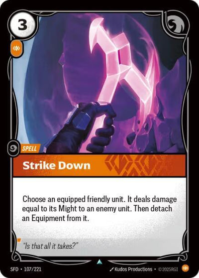 Strike Down Uncommon Spiritforged 107/221 NM