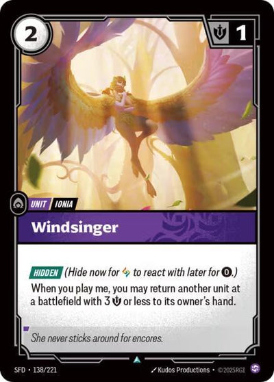Windsinger Uncommon Spiritforged 138/221 NM