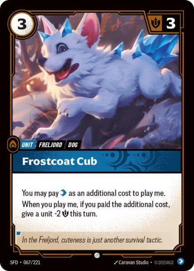 Frostcoat Cub Common Spiritforged 067/221 NM
