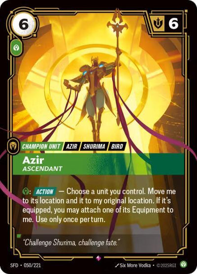 Azir - Ascendant Rare Spiritforged 050/221 NM