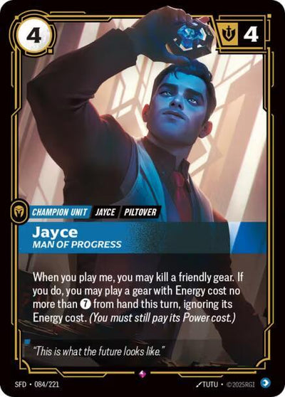 Jayce - Man of Progress Rare Spiritforged 084/221 NM