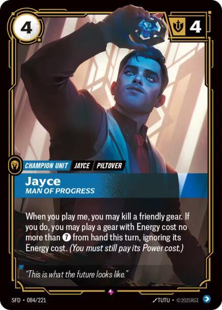 Jayce - Man of Progress Rare Spiritforged 084/221 NM
