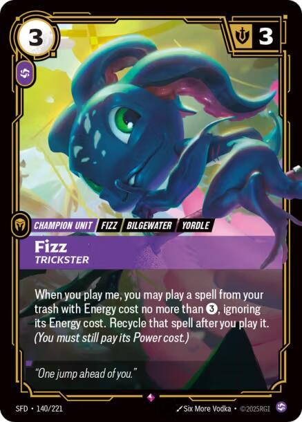 Fizz - Trickster Rare Spiritforged 140/221 NM