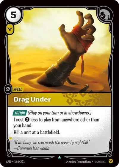 Drag Under Uncommon Spiritforged 164/221 NM
