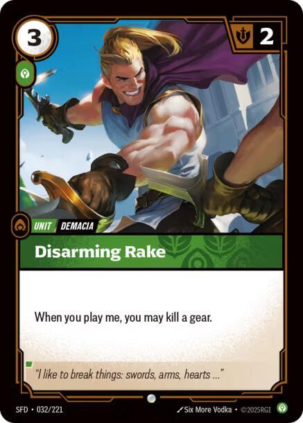 Disarming Rake Common Spiritforged 032/221 NM