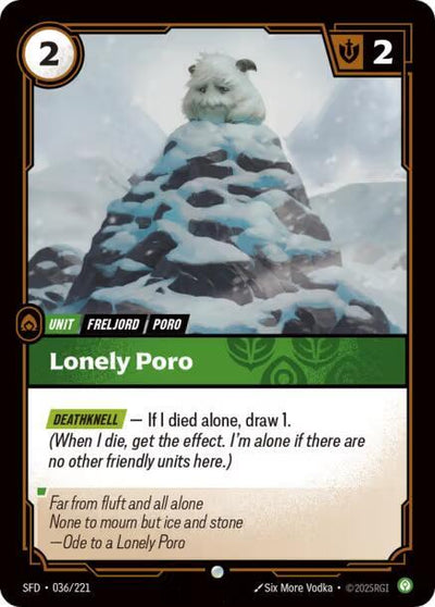 Lonely Poro Common Spiritforged 036/221 NM